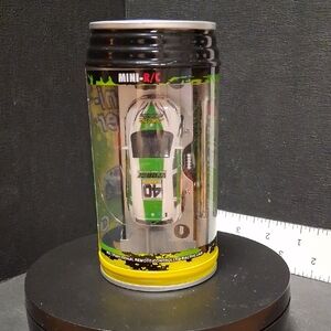 Mini-R/C Green and White Remote Control Car